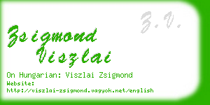 zsigmond viszlai business card